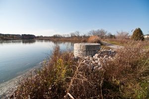 Groundwater retention basin