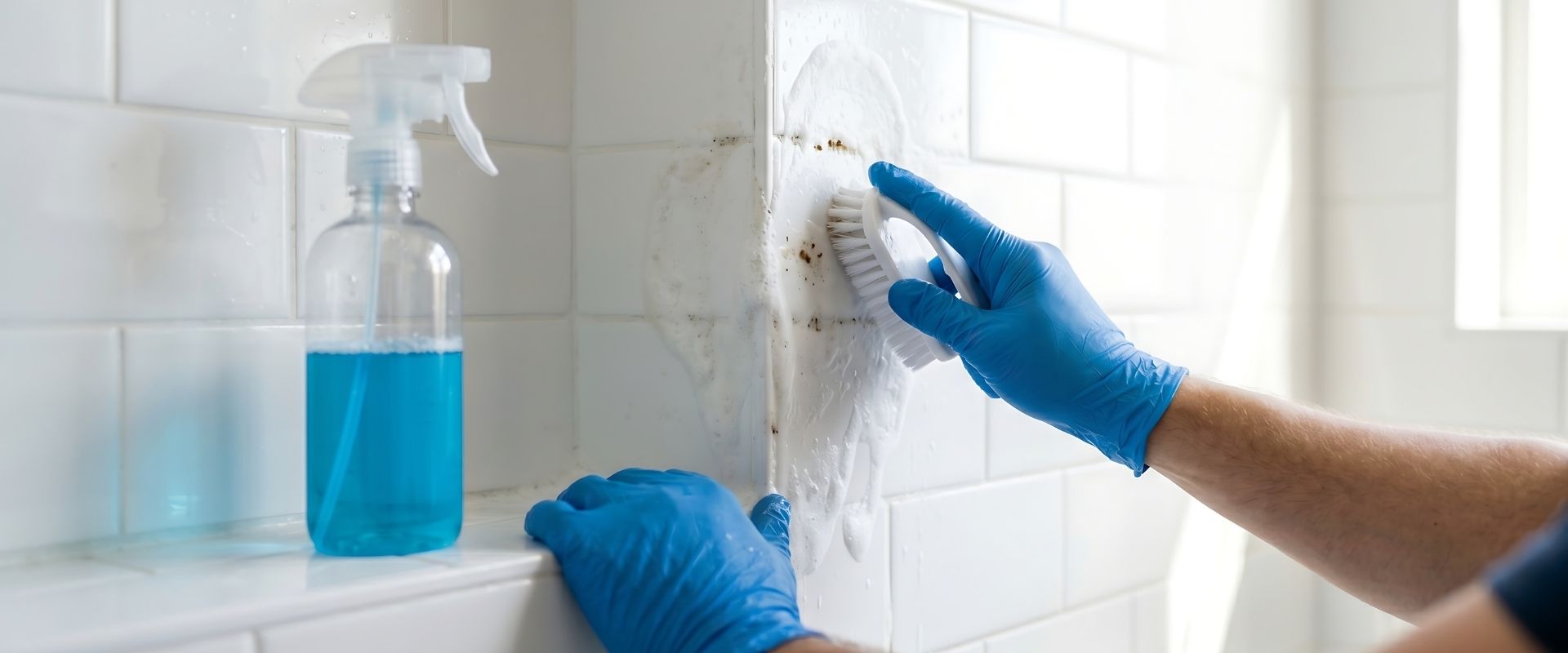 cleaning moldy room