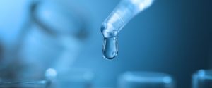 Water being tested.